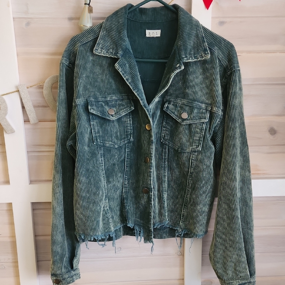 Corduroy Jacket in Green